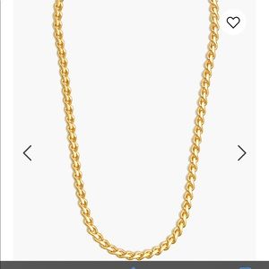 Madewell chunky curb chain gold necklace